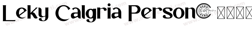 Leky Calgria Person字体转换